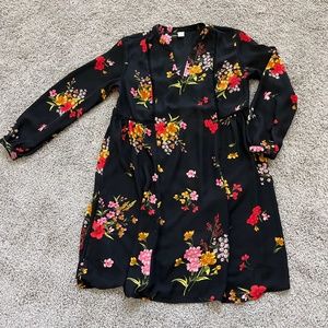 Long sleeve floral dress